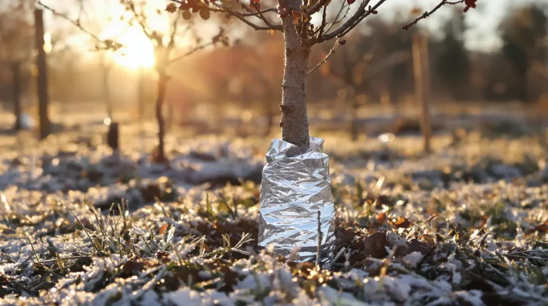 Il suffit d’un rouleau d’aluminium pour protéger ses arbres fruitiers et éviter des dégâts chaque hiver Il suffit d’un rouleau d’aluminium pour protéger ses arbres fruitiers et éviter des dégâts chaque hiver
