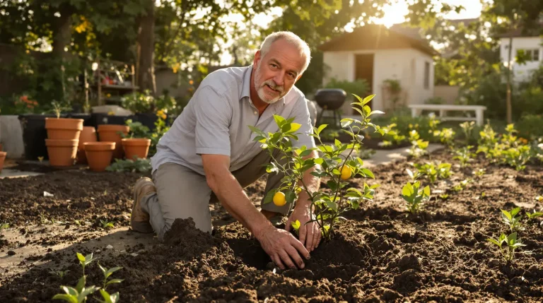 Je suis enfin content d’avoir un jardin, surtout pour mes arbres fruitiers quittant mon balcon Je suis enfin content d’avoir un jardin, surtout pour mes arbres fruitiers quittant mon balcon