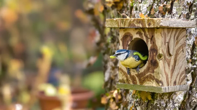 Un nichoir bien orienté attire les mésanges au printemps, si le jardin offre eau, abris et insectes